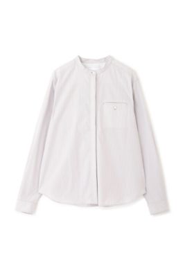 ◆ストライプバンドブラウス（０７７２２１０１００）