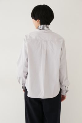 ◆ストライプバンドブラウス（０７７２２１０１００）
