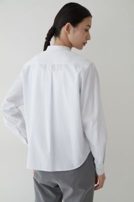 ◆ストライプバンドブラウス（０７７２２１０１００）