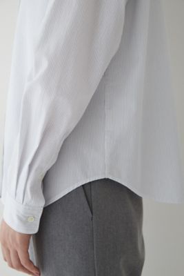 ◆ストライプバンドブラウス（０７７２２１０１００）