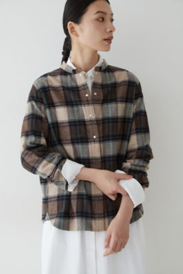 ＜human woman (Women)＞◆起毛チェックブラウス（０７７２２１０１０１）