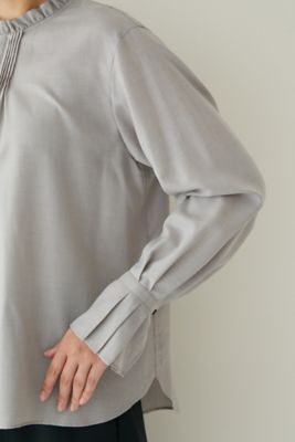 ◆衿フリルやわらかブラウス（０７７２２１０１０４）