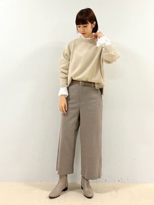 ◆衿フリルやわらかブラウス（０７７２２１０１０４）