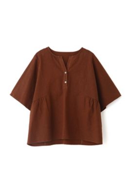 ◆レーヨンリネンストレッチブラウス（０７７２２１０７０３）