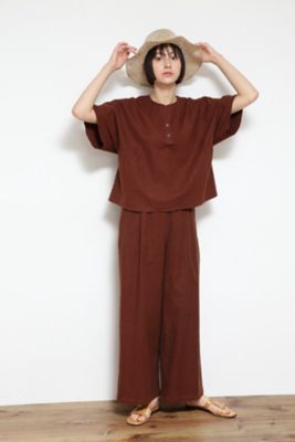 ◆レーヨンリネンストレッチブラウス（０７７２２１０７０３）