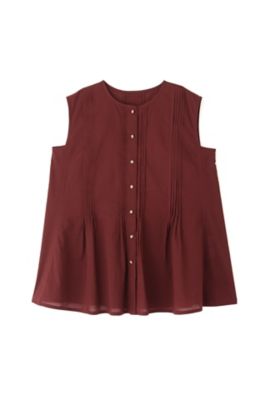 ◆≪ａｒｒｉｖｅ　５ｅ≫フロントタックノースリーブブラウス（０７７２２１０７０５）