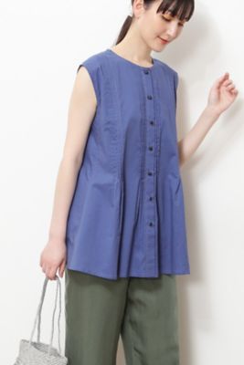 ◆≪ａｒｒｉｖｅ　５ｅ≫フロントタックノースリーブブラウス（０７７２２１０７０５）
