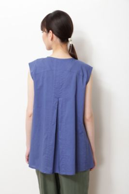 ◆≪ａｒｒｉｖｅ　５ｅ≫フロントタックノースリーブブラウス（０７７２２１０７０５）