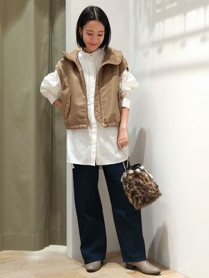 ◇ピンタックスタンドカラーブラウス（0772210908