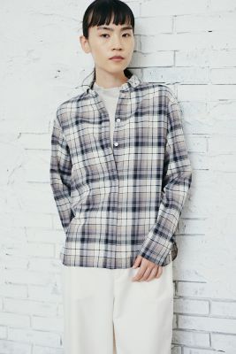 ◆チェックシャツブラウス（０７７２２１０９１０）