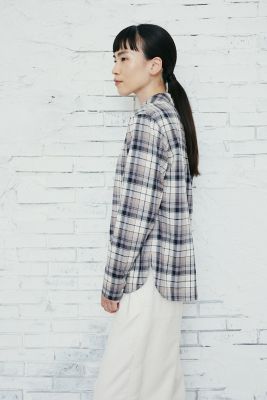◆チェックシャツブラウス（０７７２２１０９１０）