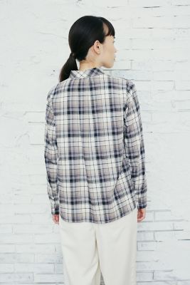 ◆チェックシャツブラウス（０７７２２１０９１０）