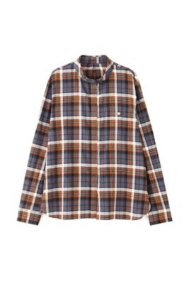 ◆チェックシャツブラウス（０７７２２１０９１０）