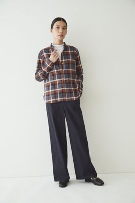 ◆チェックシャツブラウス（０７７２２１０９１０）