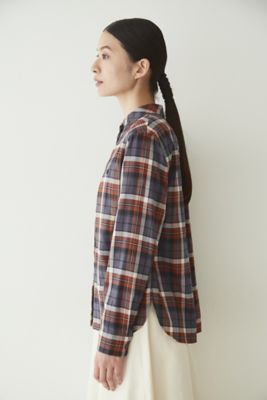 ◆チェックシャツブラウス（０７７２２１０９１０）
