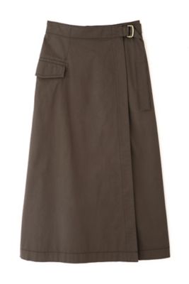 ◆ベルト付きラップスカート（０７７２２２０８０２）