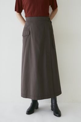 ◆ベルト付きラップスカート（０７７２２２０８０２）