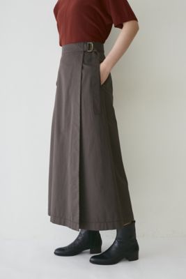 ◆ベルト付きラップスカート（０７７２２２０８０２）
