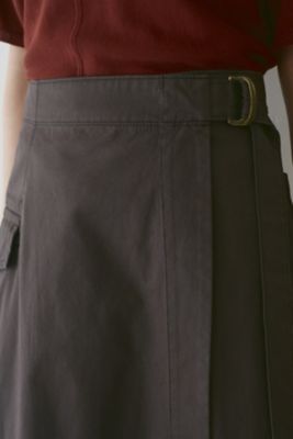 ◆ベルト付きラップスカート（０７７２２２０８０２）
