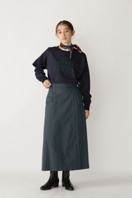 ◆ベルト付きラップスカート（０７７２２２０８０２）