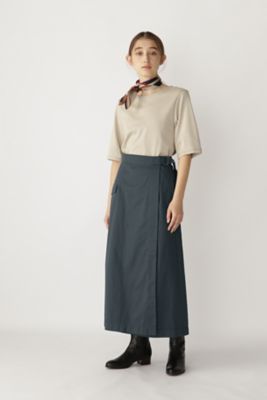 ◆ベルト付きラップスカート（０７７２２２０８０２）