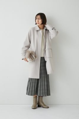 ◆ジャガードプリーツニットスカート（０７７２２２７２００）