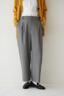 ◆千鳥チェックセミワイドパンツ（０７７２２３０００４）