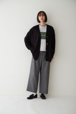◆千鳥チェックセミワイドパンツ（０７７２２３０００４）