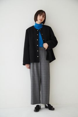 ◆千鳥チェックセミワイドパンツ（０７７２２３０００４）