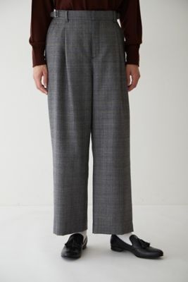 ◆千鳥チェックセミワイドパンツ（０７７２２３０００４）