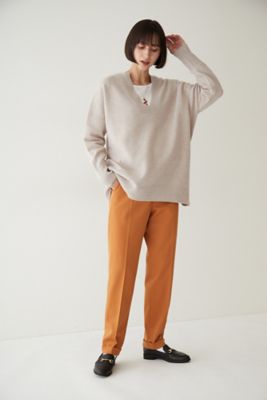 ◆ウールカラーテーパードパンツ（０７７２２３０００６）