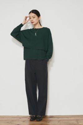 ◆セルロースコットンセミワイドパンツ（０７７２２３０８０１）