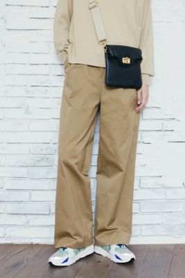 ＜human woman (Women)＞◆５ｅ・タックツイルワイドパンツ（０７７２２３０９０６）