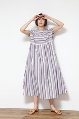 ◆マルチストライプワンピース（０７７２２４０７０１）