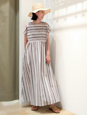 ◆マルチストライプワンピース（０７７２２４０７０１）