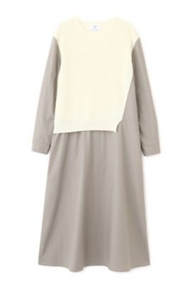 ◆５ｅ・布帛ドッキングニットワンピース（０７７２２４７９００）