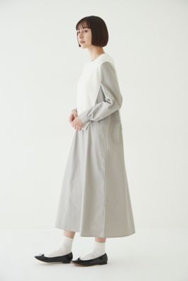 ◆５ｅ・布帛ドッキングニットワンピース（０７７２２４７９００）