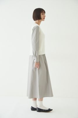 ◆５ｅ・布帛ドッキングニットワンピース（０７７２２４７９００）