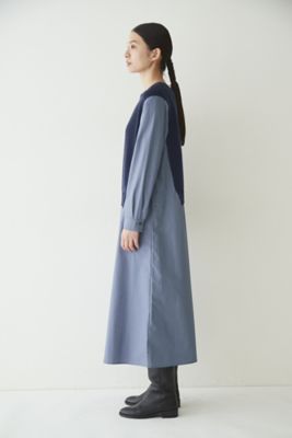 ◆５ｅ・布帛ドッキングニットワンピース（０７７２２４７９００）