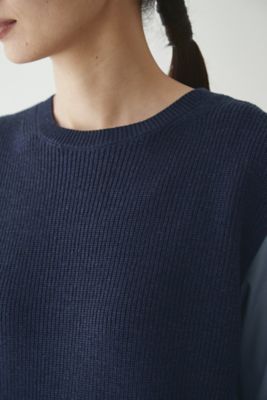 ◆５ｅ・布帛ドッキングニットワンピース（０７７２２４７９００）