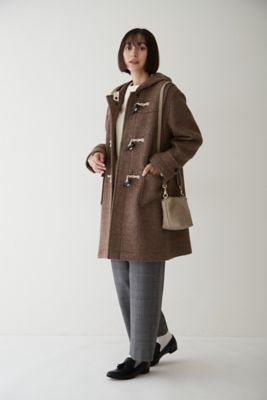 新品タグ付ヒューマンウーマン【HUMAN WOMAN】ウールコート(M) ◇ウールナイロンオックスステンカラーコート