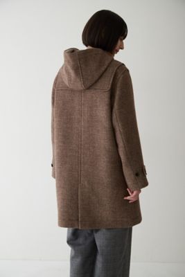 ヒューマンウーマン ウールツイードダッフルコート M エクリュ human woman ◇ウールツイードダッフルコート エクリュ1