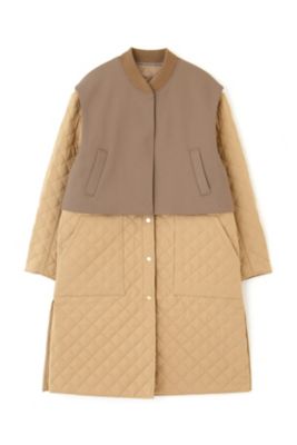 ◇5e・キルティングレイヤードコート（0772251002