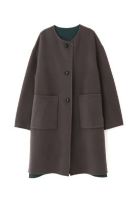 ◇ウールリバーコート（0772251101） | human woman (Women