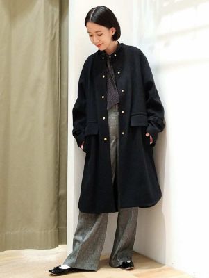 ◆≪arrive 5e≫ アップサイクルウールコート　ロングコート 楽天市場】◇≪arrive 5e≫アップサイクルウールコート