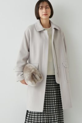 ＜human woman (Women)＞◆ステンカラーウールコート（０７７２２５１２００）