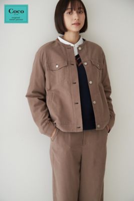 ＜human woman (Women)＞ストレッチエアリードットコードブルゾン（０７７２２５５９００）