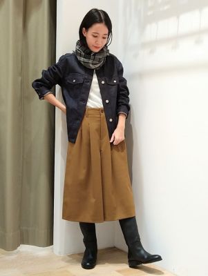 ◆反応染デニムブルゾン（０７７２２５５９０１）