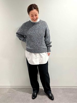 ◆布帛ドッキングタートルネックカットソー（０７７２２６０００２）