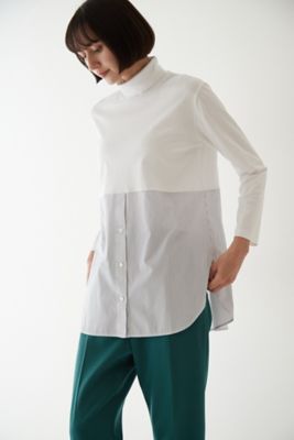 ◆布帛ドッキングタートルネックカットソー（０７７２２６０００２）